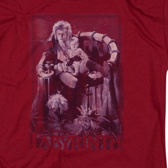 Labyrinth Goblin Baby 1986 Fantasy Film Tribute Minimal Unisex T-Shirt 170 - Picture 2 of 5